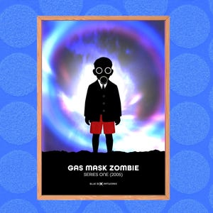 Doctor Who Art Print – Gas Mask Zombie, A5 A4 A3 A2, Sci-Fi Wall Art, Whovian Gift Poster Dr Who Series 1 2005