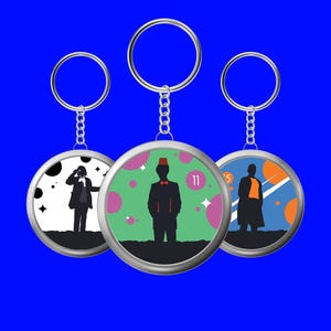 Doctor Who Keyring – The Doctors, Dr Who Fan Gift | Whovian Keychain | Every Doctor, William Hartnell to Ncuti Gatwa Collectible Bag Tag