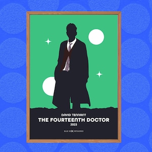 Doctor Who Art Print – 14th Doctor, A5 A4 A3 A2, Wall Art, Whovian Gift Poster Doctor Who, Dr Who | Birthday, Christmas | David Tennant