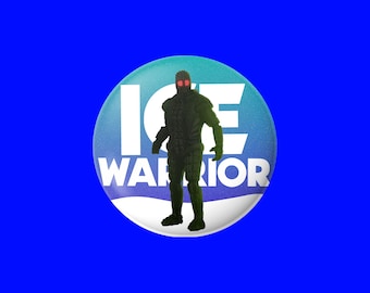 Doctor Who Pin Badge – Ice Warrior Dr Who Fan Gift | Whovian Pin Button 38mm | Collectible, Birthday, Christmas