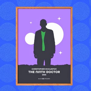 Doctor Who Art Print – 9th Doctor, A5 A4 A3 A2, Whovian Gift Poster Doctor Who, Ninth Dr Who | Birthday, Christmas | Christopher Eccleston