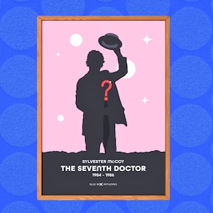 Doctor Who Art Print – 7th Doctor, A5 A4 A3 A2, Sci-Fi Wall Art, Whovian Gift Poster Seventh Dr Who | Birthday, Christmas | Sylvester McCoy