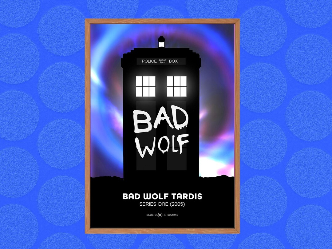 Doctor Who Art Print – Bad Wolf TARDIS, A5 A4 A3 A2, Sci-fi Wall Art ...
