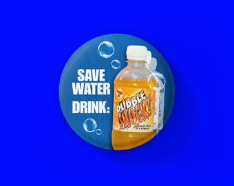 Sarah Jane Adventures Pin Badges – Bubble Shock | Doctor Who | Funny Dr Who Fan Gift | Whovian Pin Button 38mm | Birthday, Christmas