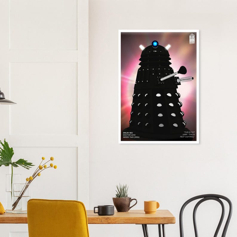 Doctor Who Art Print - Dalek Sec - A4 A3 A2, Sci-fi Wall Art Poster ...
