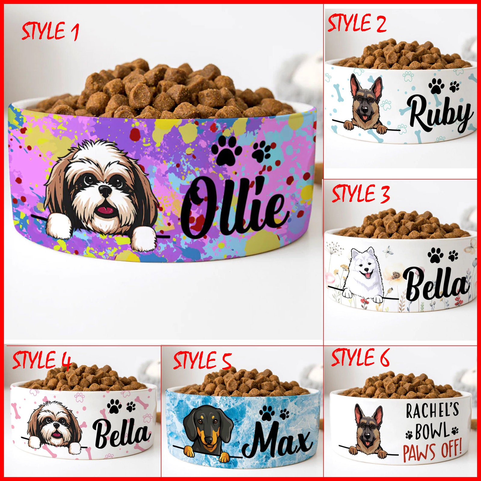 Extra Large Dog Bowls, Metal Dog Bowls, Elevated Pet Feeder, Tall Dog Bowls,  Large Dog Food Bowls, Deep Dog Bowls, Water Bowl 152.2oz/19cups 