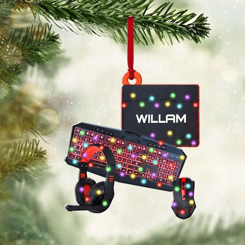 Personalized Gaming Ornament, Personalized My Pc Collection Gaming
