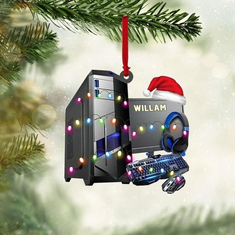 Personalized Gaming Ornament, Personalized My Pc Collection Gaming