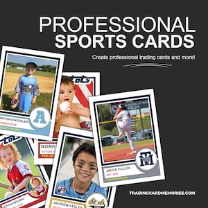 Créez des cartes personnalisées - Cartes de sport personnalisées, cartes personnalisées pour enfants et adultes, tous les sports