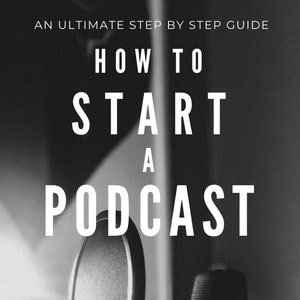 May include: A black and white image of a microphone and a pop filter in front of a blurred background. The text "HOW TO START A PODCAST" is displayed in white on a black background. The logo "AA ARX READS" is displayed in white on a black background.