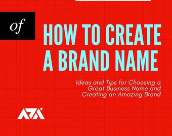 How to Create a Brand Name eBook - Tips for Choosing a Great Business Name and Creating an Amazing Brand | PDF ePUB Digital Download