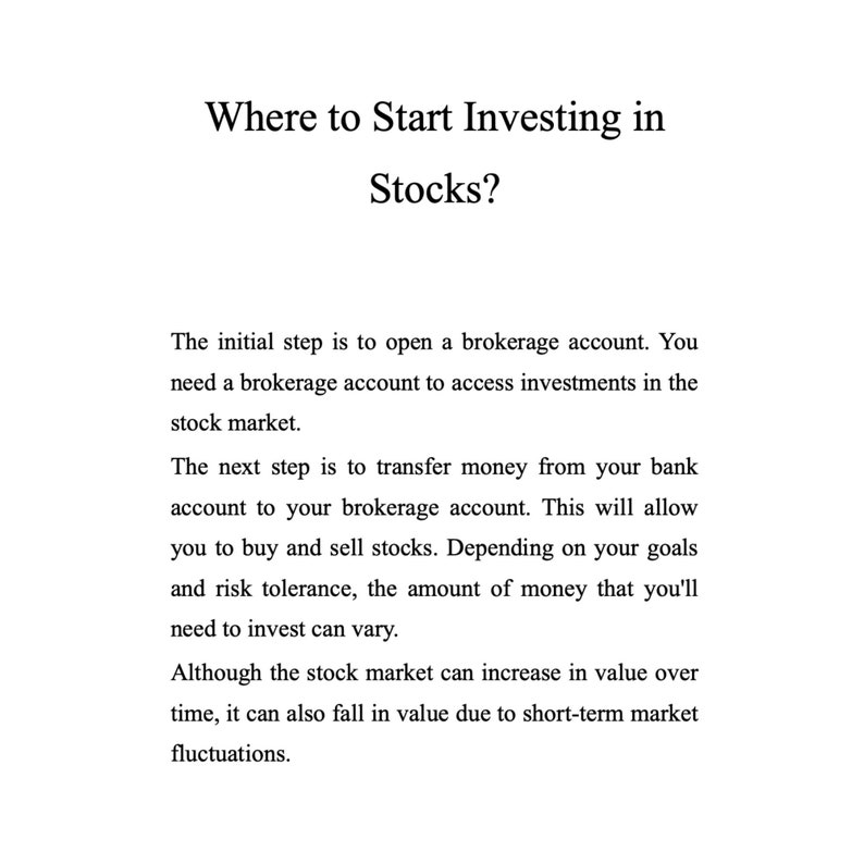 Stock Market Investing Beginners Guide, Basics of How to Start Investing in the Stock Market