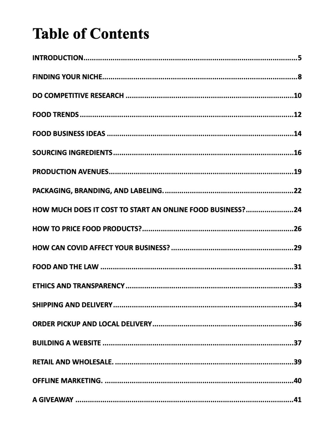 How to Start an Online Food Business Ebook Step by Step Guide on How to