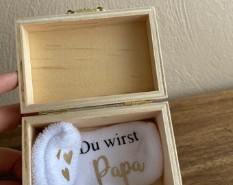 Papa/Socke//Babysocke/ Ankündigung/Überraschung/Du wirst Papa/Ihr werdet Oma und Opa