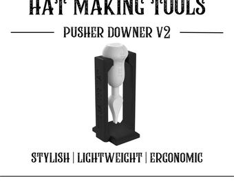 Pusher Downer Millinery Tool  W/Stand | Durable Eco-Friendly Hat Making Hand Tool