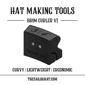 Brim Curler  - Pencil Brim Curler - Fedora  - Hat Making Tools - Millinery - 3D Print - Hat