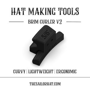 Brim Curler V2  - Pencil Brim  - Fedora  - Hat Making Tools - Millinery -   - Hat