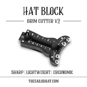 Rounding Jack - Felt hat Brim cutter V2 - 3D Print - Stiff Felt Rounding Jack - Millinery -  Hat Making Tools - Upgraded Version