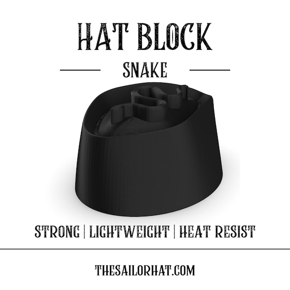 Retro PorkPie Fedora Hat Block: Heat-Resistant Millinery Mold