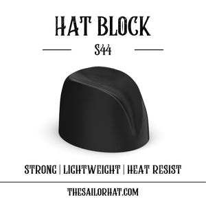 Hat Block Style - Fedora- Cowboy - Form - Size 54 to 64 - Millinery - Crown - Hat Making - Hat Mold - 3D Print - Custom - Hat - S44
