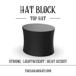 Hat Making- Hat Block-Top Hat-Puzzle- Front-Gambler Crown- Cowboy Fedora 52 to 65 -Millinery - Crown- Hat Mold-Hat Form