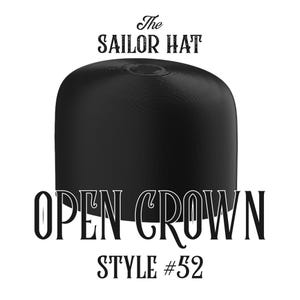 Hat Block Style #52 Open Crown - Fedora - Size 54 - 64 - Millinery - Crown - Hat Making - Hat Mold - 3D Print - Custom Size And Height -