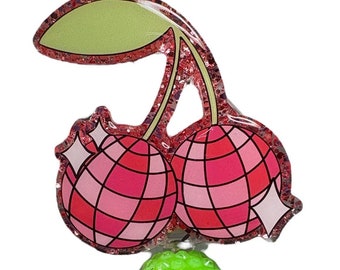 Disco Cherries Badge Reel