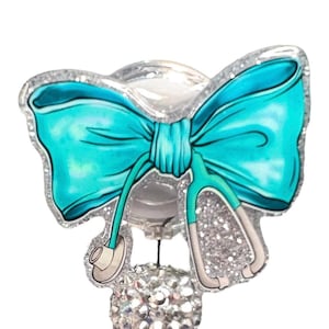 Nurse Bow Badge Reel