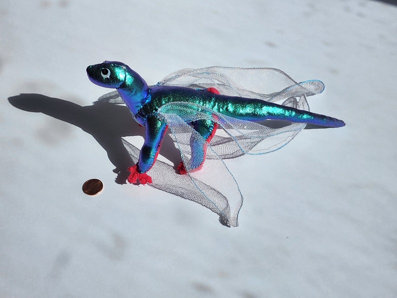 Iridescent Dragonfly Dragon Stuffed Toy Plushie Inspired by Wings of Fire image 3