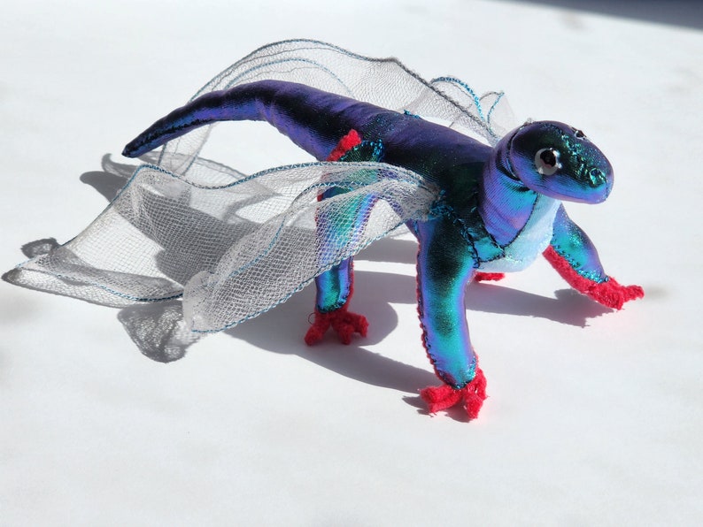 Iridescent Dragonfly Dragon Stuffed Toy Plushie Inspired by Wings of Fire image 1