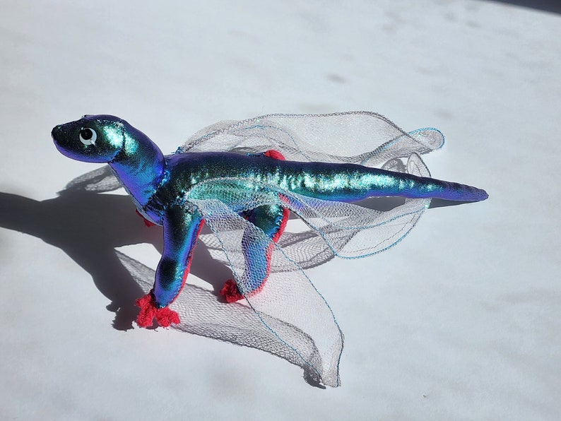 Iridescent Dragonfly Dragon Stuffed Toy Plushie Inspired by Wings of Fire image 5