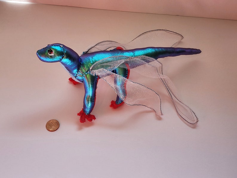 Iridescent Dragonfly Dragon Stuffed Toy Plushie Inspired by Wings of Fire image 8