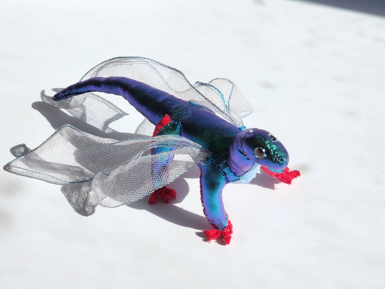 Iridescent Dragonfly Dragon Stuffed Toy Plushie Inspired by Wings of Fire image 4