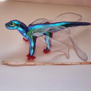Iridescent Dragonfly Dragon Stuffed Toy Plushie Inspired by Wings of Fire image 10