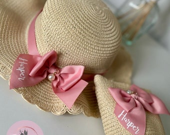 Children’s Personalised Sun Hat and Bag Set