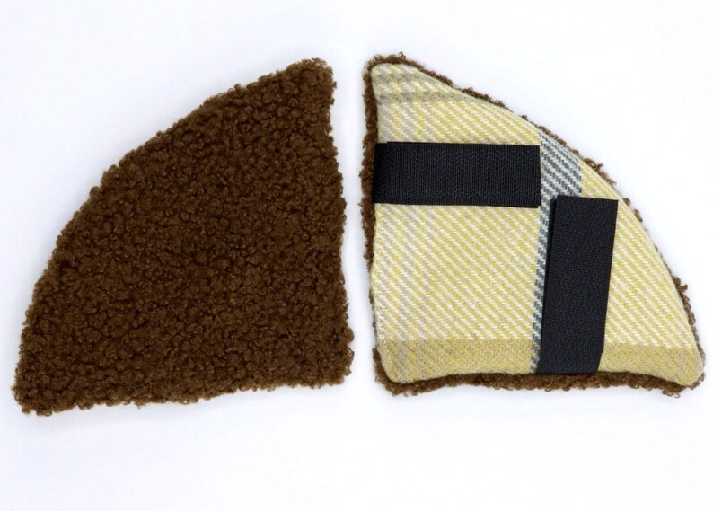 Equestrian Riding Helmet Ear Muffs Sherpa Fleece Lined Velcro Fastening