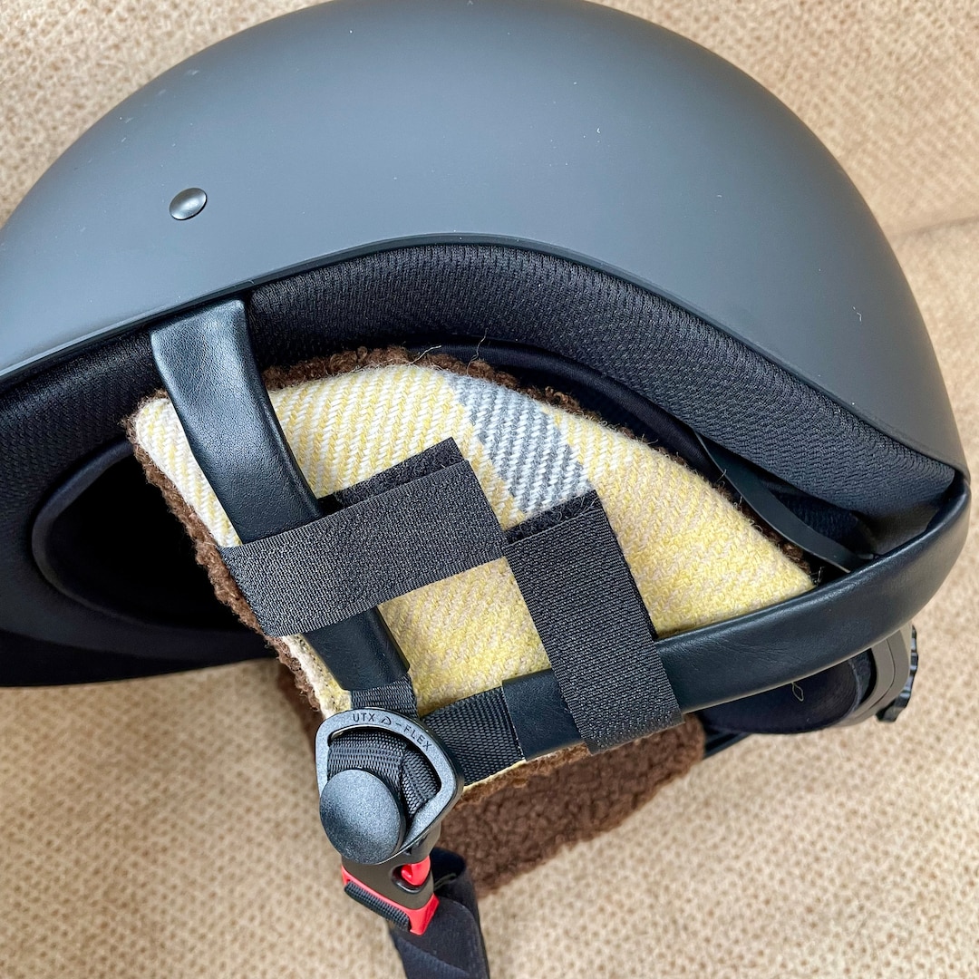 Equestrian Riding Helmet Ear Muffs Sherpa Fleece Lined Velcro Fastening