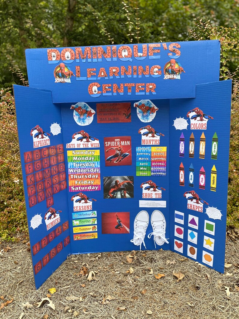 Spider Man Learning Board DIY Kit Etsy