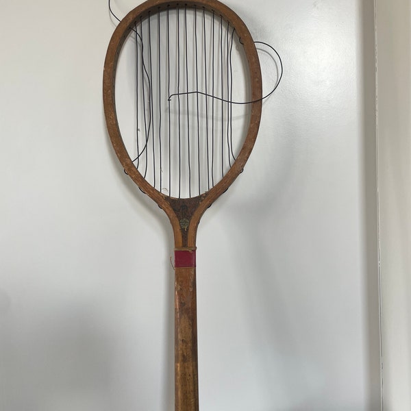Rare Wright & Ditson Championship "Surprise" tennis racket 1905