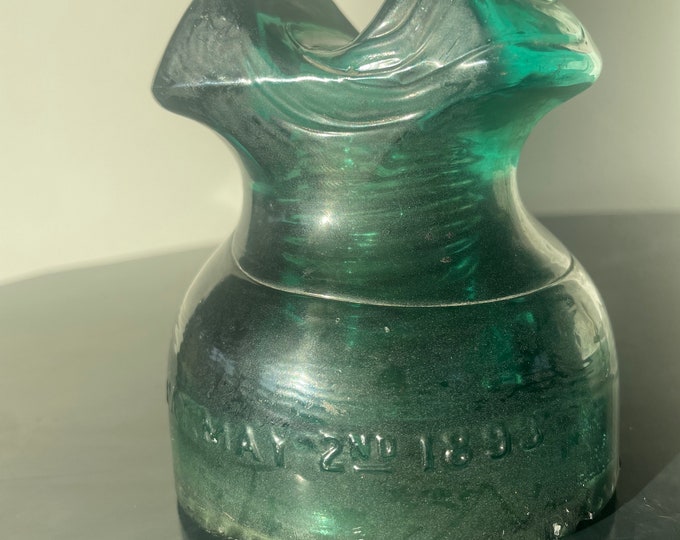 Glass Insulator RARE Etsy