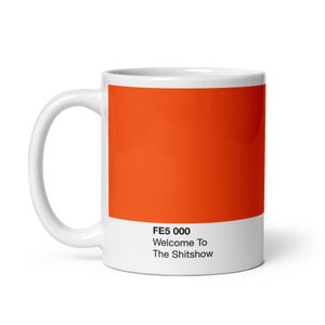 Welcome To The Shitshow - Life Goals - Caneca de amostra colorida, laranja