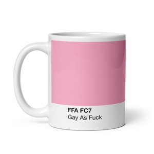 Gay As Fuck - Pride - Farbmuster Tasse, Pink