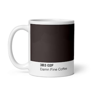 Damn Fine Coffee - Twin Peaks - David Lynch - Tasse Color Swatch, Marron