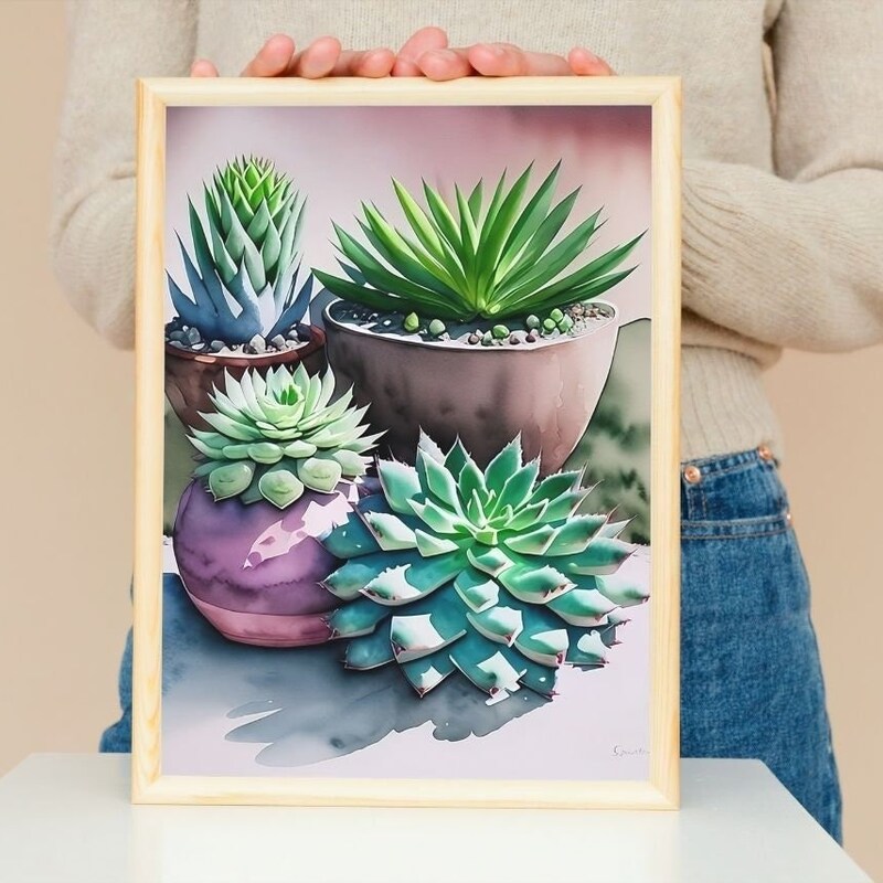 Succulent Wall Art - Etsy