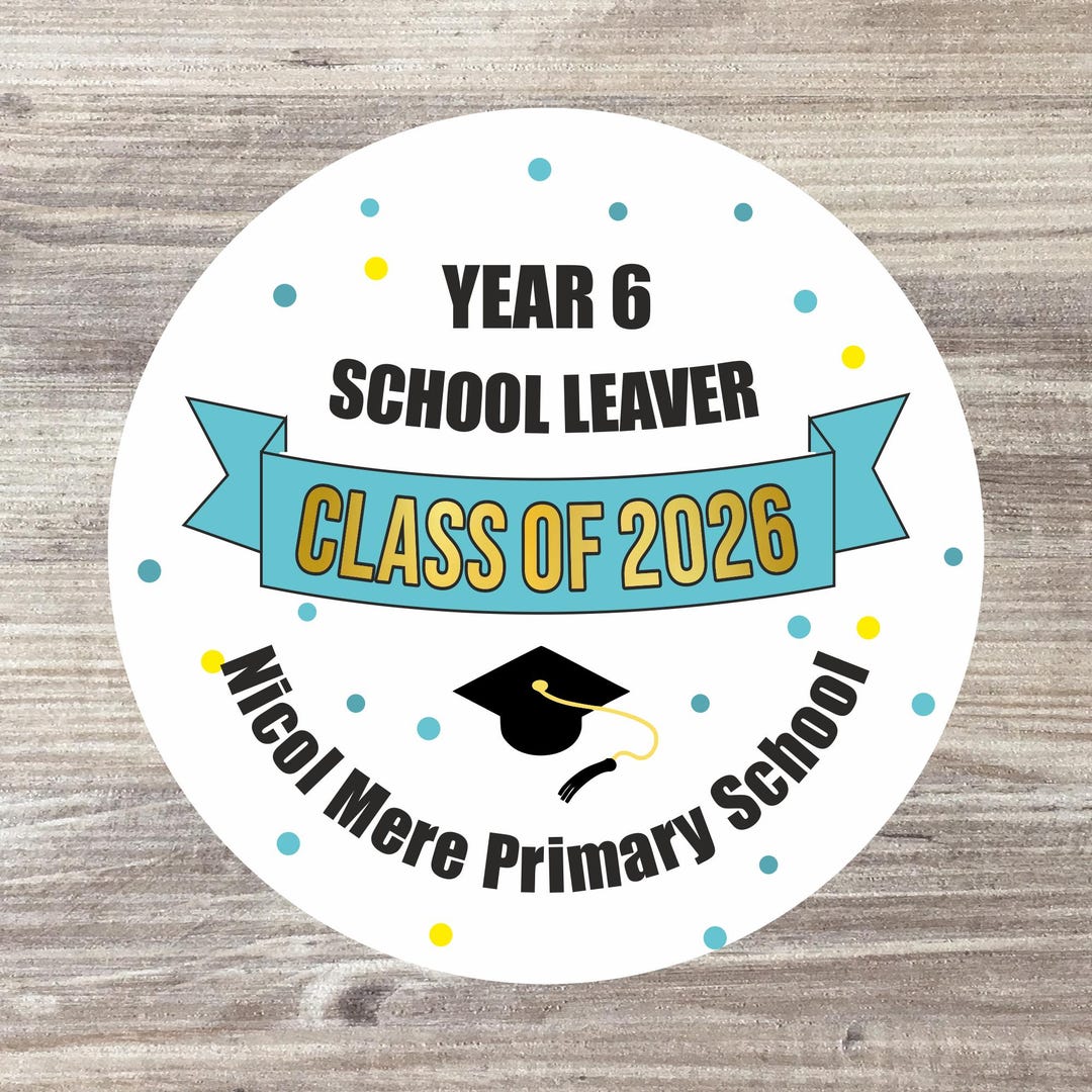 School Leaver Gifts | Graduation Gift | Class of 2026 | School Stickers ...