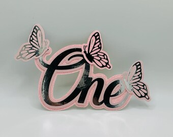 Butterfly Cake Topper with Age