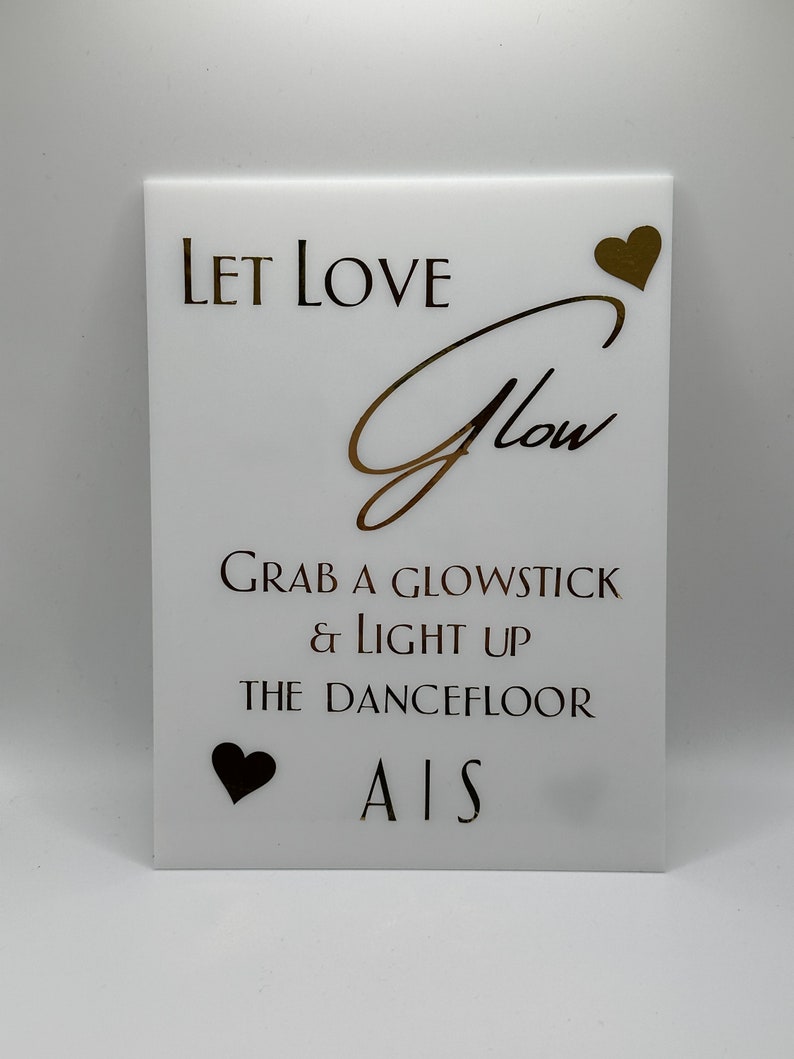 Personalised Foam Glow Sticks Etsy UK