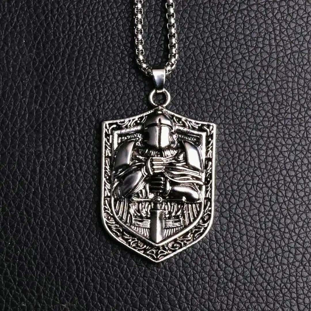 HZMAN Knights Templar Armor Of God Red Cross Men's Ring