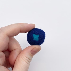 Felt Blueberries, Felt Play Food, Pretend Play, Imaginative Play, Montessori Play Kitchen, Felt Breakfast Foods, Felt Fruit, Pretend Cooking
