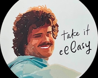 Nacho Libre "Take it easy!" Waterproof Vinyl Sticker | Funny Gift for Movie Lovers | Nostalgic Gift | Water Bottle Stickers